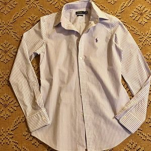 Women's L/Sleeve Striped Cttn Oxford shirt
